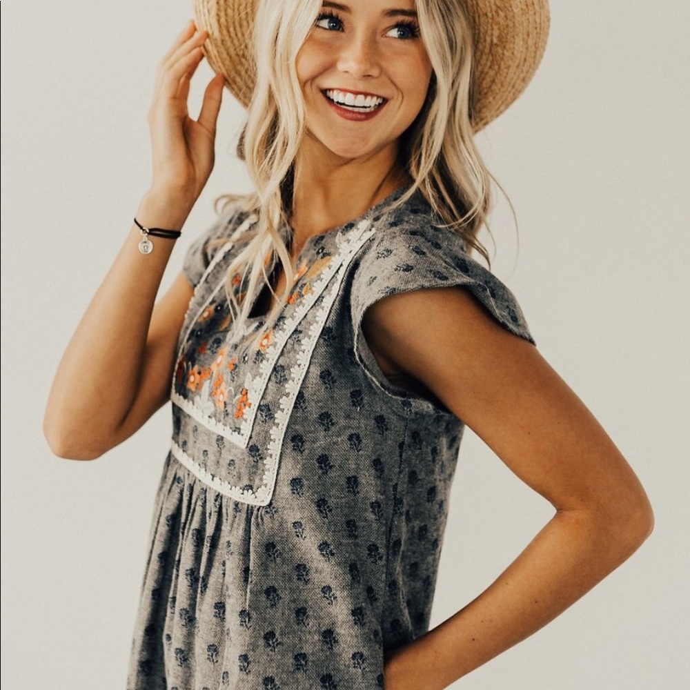 Roolee boutique embroidered tunic